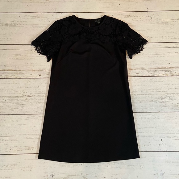 BlackLace Detail Ann Taylor Shift Dress - Picture 1 of 4